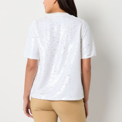 52seven Womens Crew Neck Short Sleeve T-Shirt