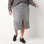 Plus Size Denim Skirts for Women JCPenney