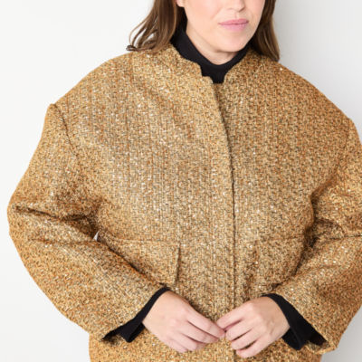 Liz Claiborne Midweight Plus Bomber Jacket