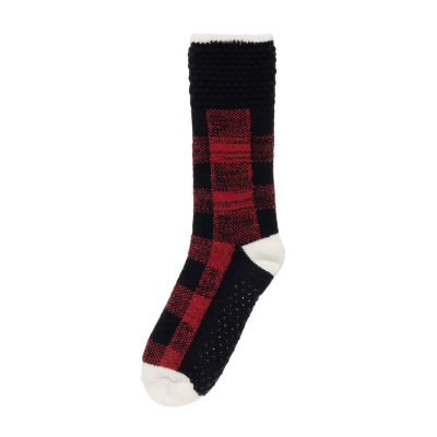 Cuddl Duds Cozy Lined Lounge 1 Pair Crew Socks Womens