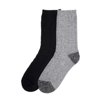 Cuddl Duds 2 Pair Crew Socks Womens