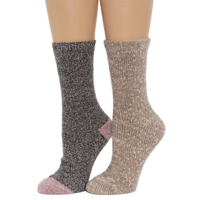 Cuddl Duds On The Go 2 Pair Crew Socks Womens