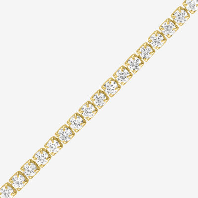 Yes, Please! Lab Created White Sapphire 14K Sterling Silver 8 Inch Tennis Bracelet