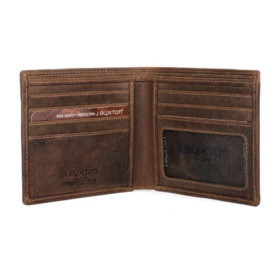 Julia Buxton Cardex Mens RFID Blocking Bifold Wallet