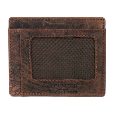 Julia Buxton Front Pocket Getaway Mens RFID Blocking Front Pocket Wallet