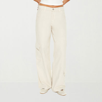 Forever 21 Womens Mid Rise Straight Cargo Pant-Juniors