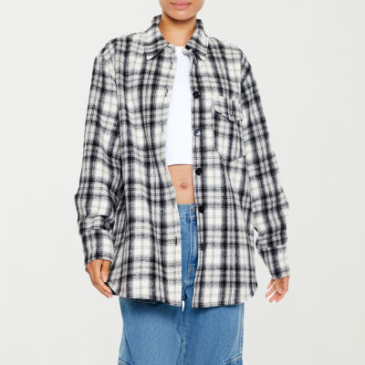 Forever 21 Plaid Lightweight Womens Juniors Shirt Jacket