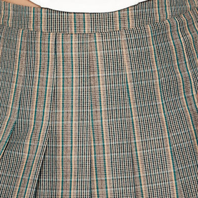 Forever 21 Plaid Skort Womens High Rise Pleated Skirt Juniors Plus