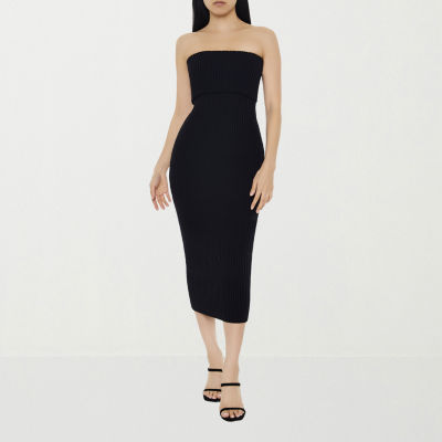 Forever 21 Womens Sleeveless Midi Bodycon Dress