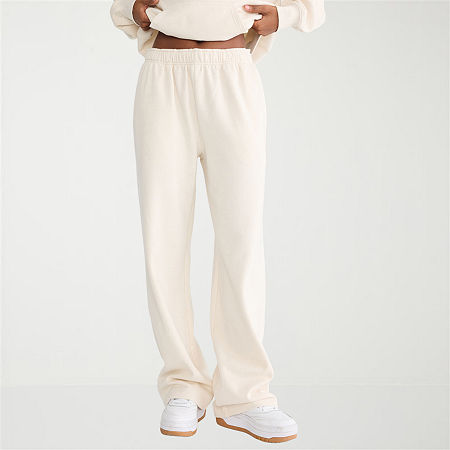 Aéropostale Womens Juniors Wide Leg Mid Rise Sweatpant In Brown