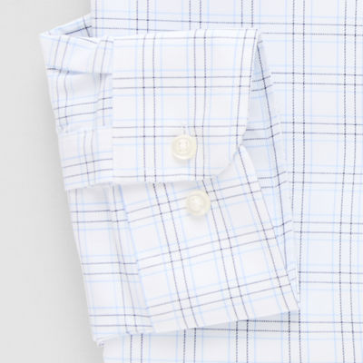 Stafford Advanced Performance Sweat Repel Mens Classic Fit Long Sleeve Dress Shirt