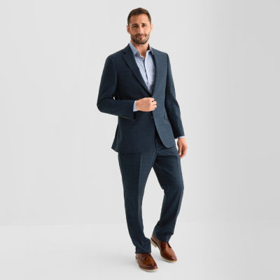 Stafford Mens Classic Fit Checked Suit Separates