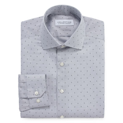 Collection by Michael Strahan Mens Spread Collar Long Sleeve Wrinkle Free Stretch Dress Shirt - Big and Tall
