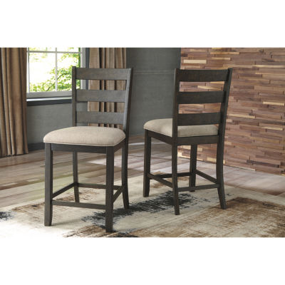 Signature Design by Ashley® Rokane Set of 2 Counter Height Upholstered Chairs