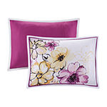 Intelligent Design Ashley Antimicrobial Floral Comforter Set