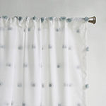 Intelligent Design Lauren Embellished Sheer Rod Pocket Curtain Panel