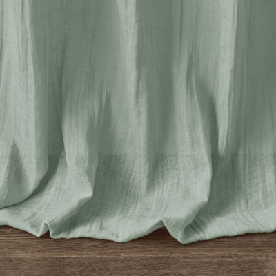 Madison Park Kaylee Rod Pocket Sheer Set of 2 Curtain Panels