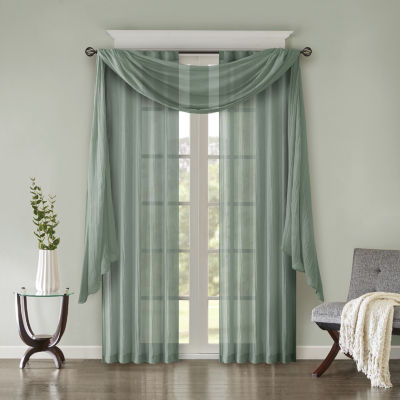 Madison Park Kaylee Rod Pocket Sheer Set of 2 Curtain Panel