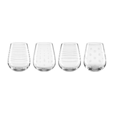 Oneida Bottoms Up Margarita Glasses, Set of 4