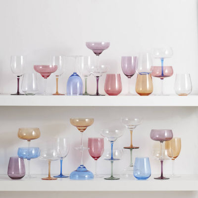 Oneida True Colors 4-pc. Stemless Wine Glass