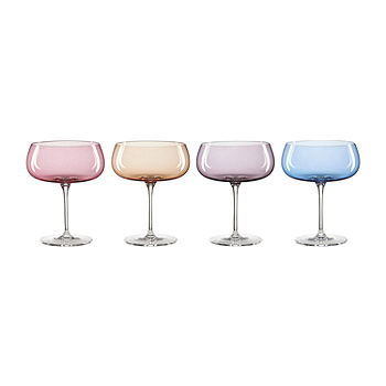 JoyJolt Hue Colored Stemless Wine Glasses - Set of 6 & Reviews