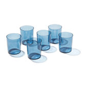 Mesa Mia Chapala Blue Ombre 4-pc. Tumbler Glass Set, Color: Cielo - JCPenney