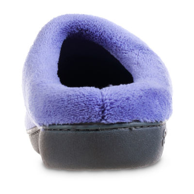 Isotoner® Mixed Microterry Hoodback Clog Slippers