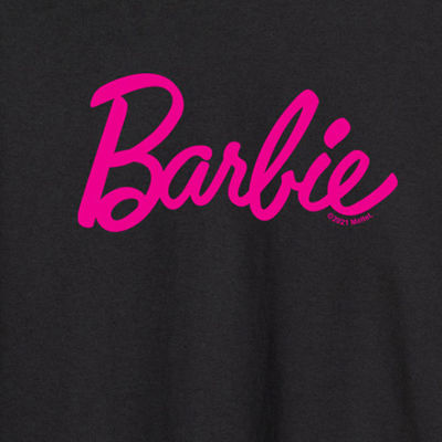 Mens Crew Neck Long Sleeve Barbie Graphic T-Shirt