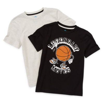 Boys Short Sleeve Basketball Graphic Tee
