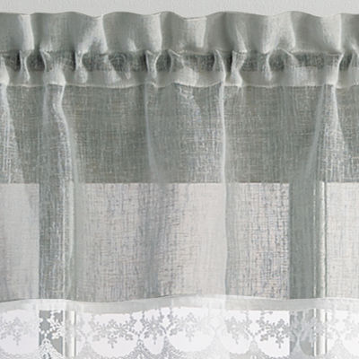 CHF Delicate Lace 3-pc. Rod Pocket Curtain Window Set