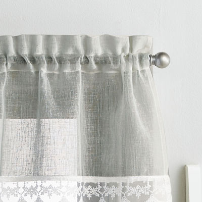 CHF Delicate Lace 3-pc. Rod Pocket Curtain Window Set