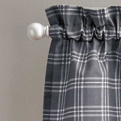 CHF Lodge Plaid Rod Pocket Tailored Valance