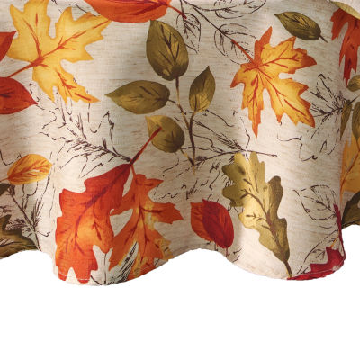 Elrene Home Fashions Autumn Leaves 70x70 Tablecloths