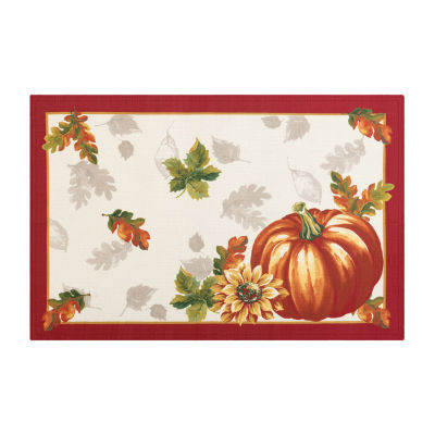 Elrene Home Fashions Swaying Leaves Border Set 4-pc. Placemat