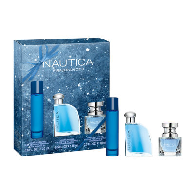 Nautica Blue, Oceans, & Voyage Eau De Toilette 3-Pc Gift Set ($48 Value)