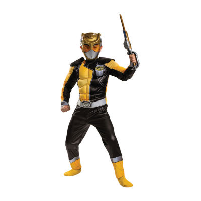Boys Gold Ranger Classic Muscle Costume - Beast Morphers