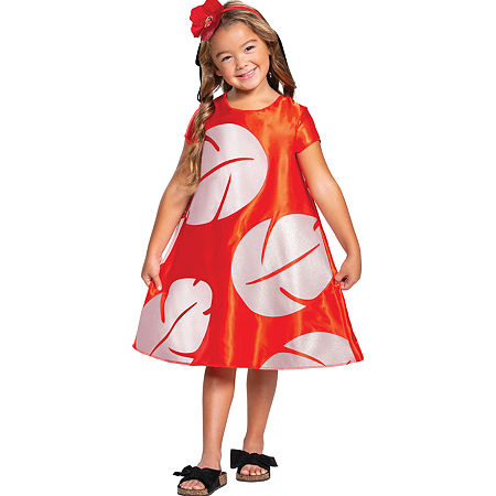 Toddler Girls Lilo Classic Stitch Costume, Small, Red