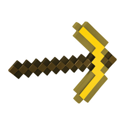 Little & Big  Unisex Minecraft Gold Pickaxe Costume Accessory