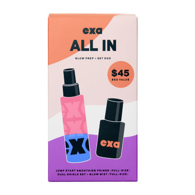 exa beauty  All In Glow Prep + Set Duo (Value: $62)