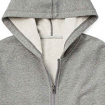 Women's Sensory-friendly Cropped Hooded Zip-up Sweatshirt