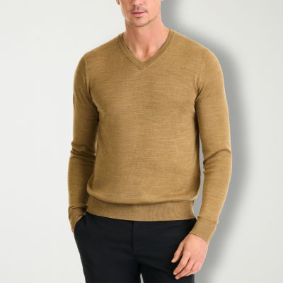 Van Heusen Essential Merino Mens V Neck Long Sleeve Pullover Sweater