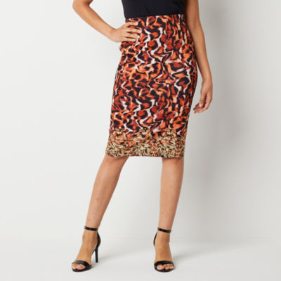 Animal print hotsell skirt jcpenney