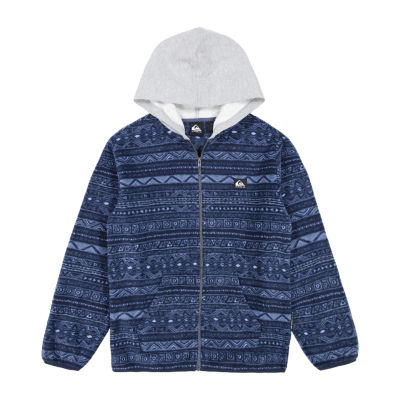 Quiksilver Big Kid Boys Long Sleeve Fleece Zipper Hoodie