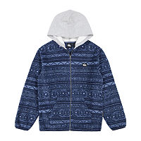 Quiksilver Big Boys Fleece Zipper Hoodie, Medium (10-12), Blue