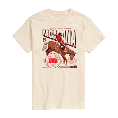 Mens Short Sleeve Montana Graphic T-Shirt