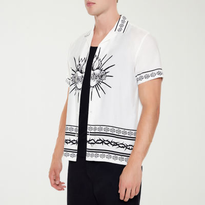 Forever 21 Mens Short Sleeve Button-Down Shirt