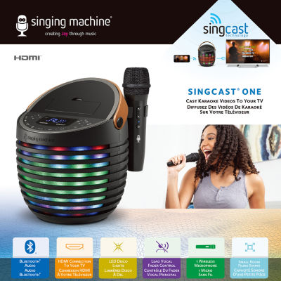 Singing Machine Singcast One 2-pc. Karaoke Machine Smc2020