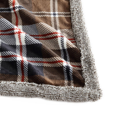 Eddie Bauer Trailhead Plaid Plush Lightweight Throw