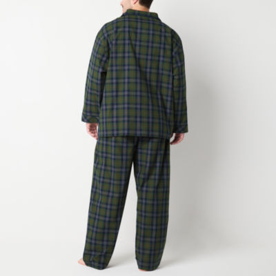 Stafford Modal Mens Long Sleeve 2-pc. Big Pajama Sets