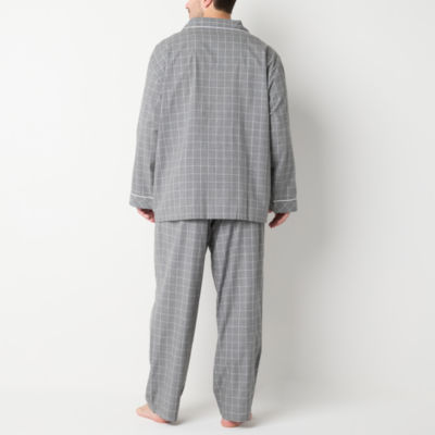 Stafford Mens Big Long Sleeve 2-pc. Pant Pajama Set